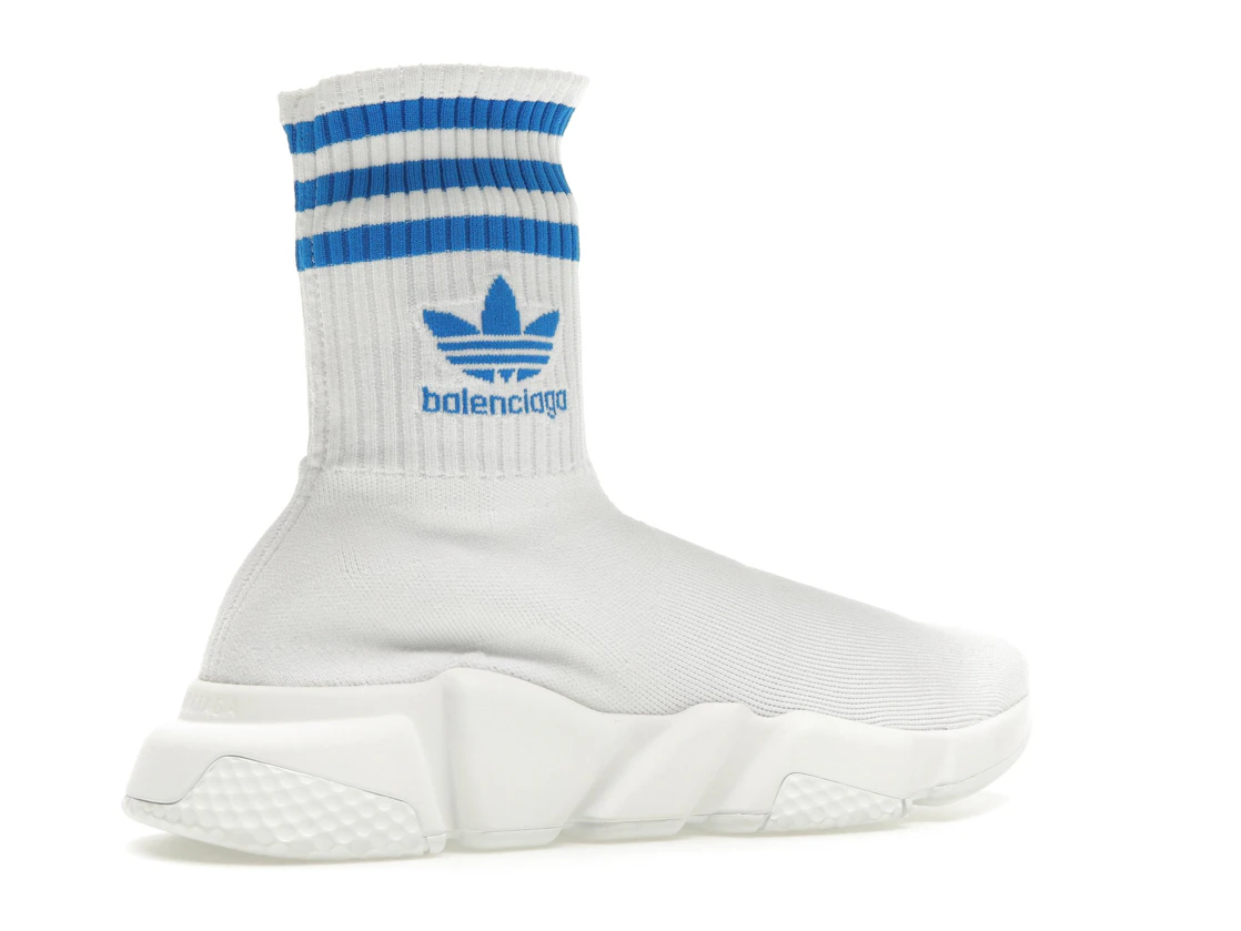 Vue 34 de Balenciaga x adidas Speed Trainer White Blue
