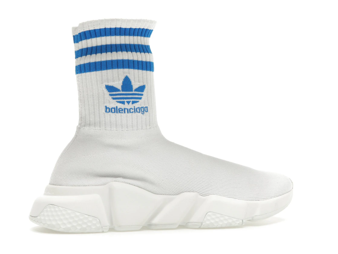 Vue 35 de Balenciaga x adidas Speed Trainer White Blue