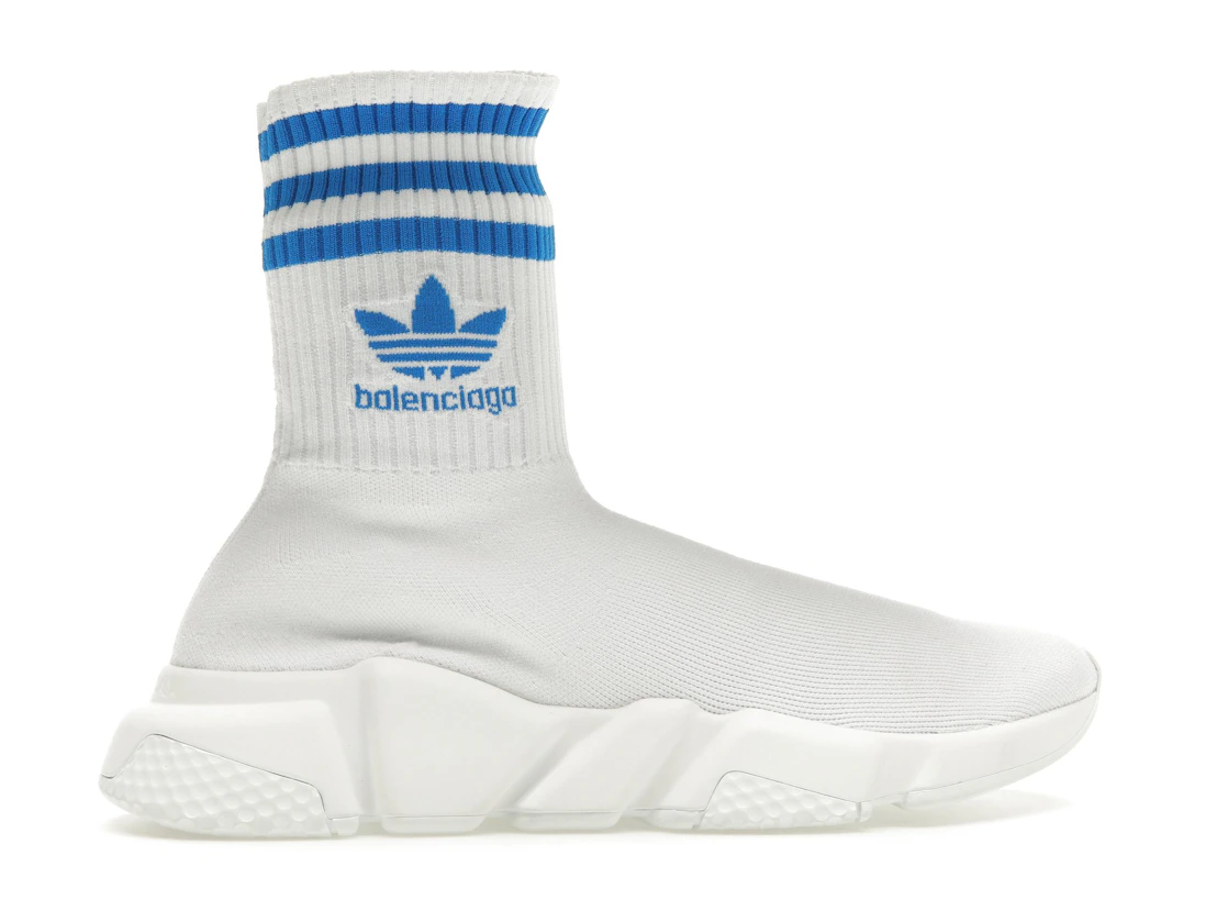 Vue 36 de Balenciaga x adidas Speed Trainer White Blue