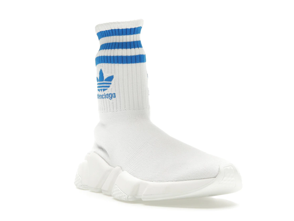 Vue 7 de Balenciaga x adidas Speed Trainer White Blue