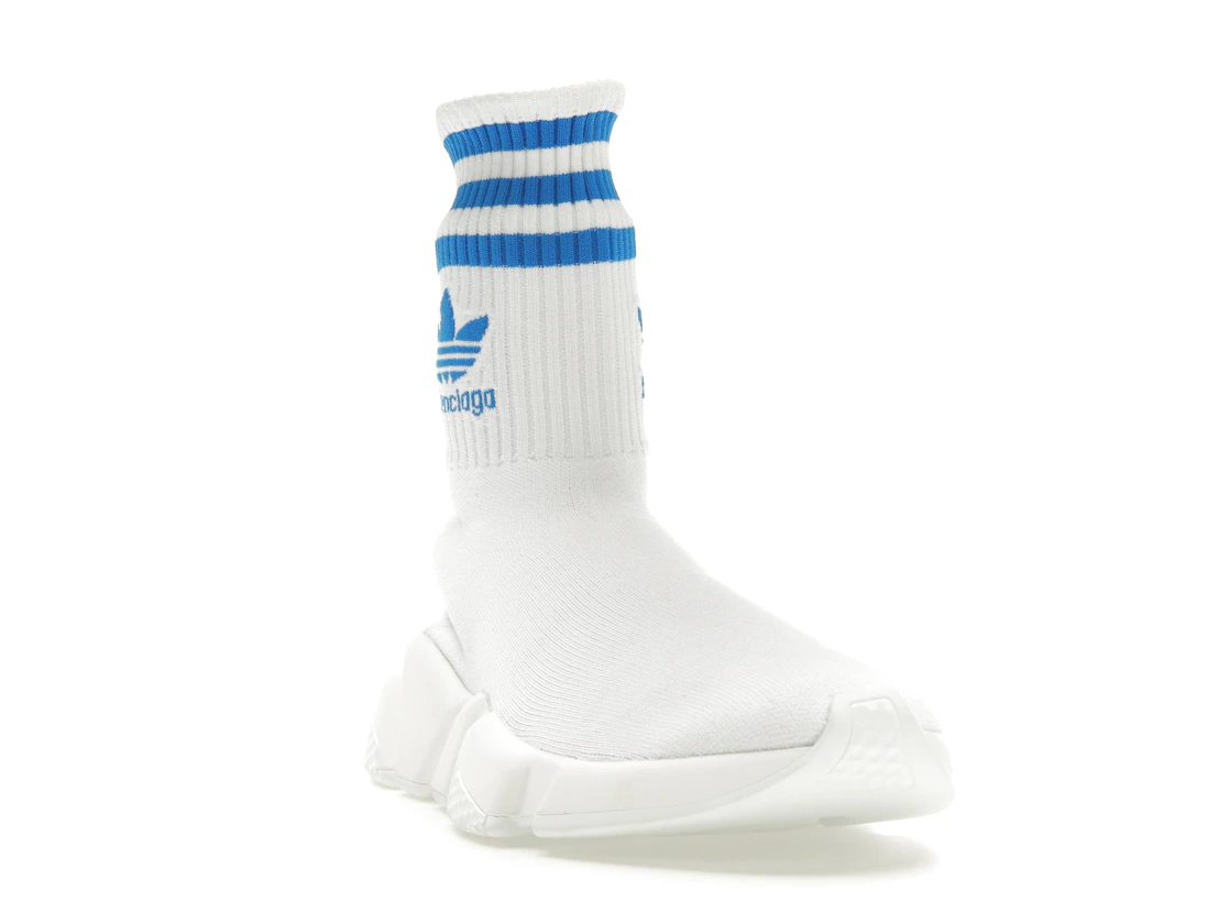 Vue 8 de Balenciaga x adidas Speed Trainer White Blue