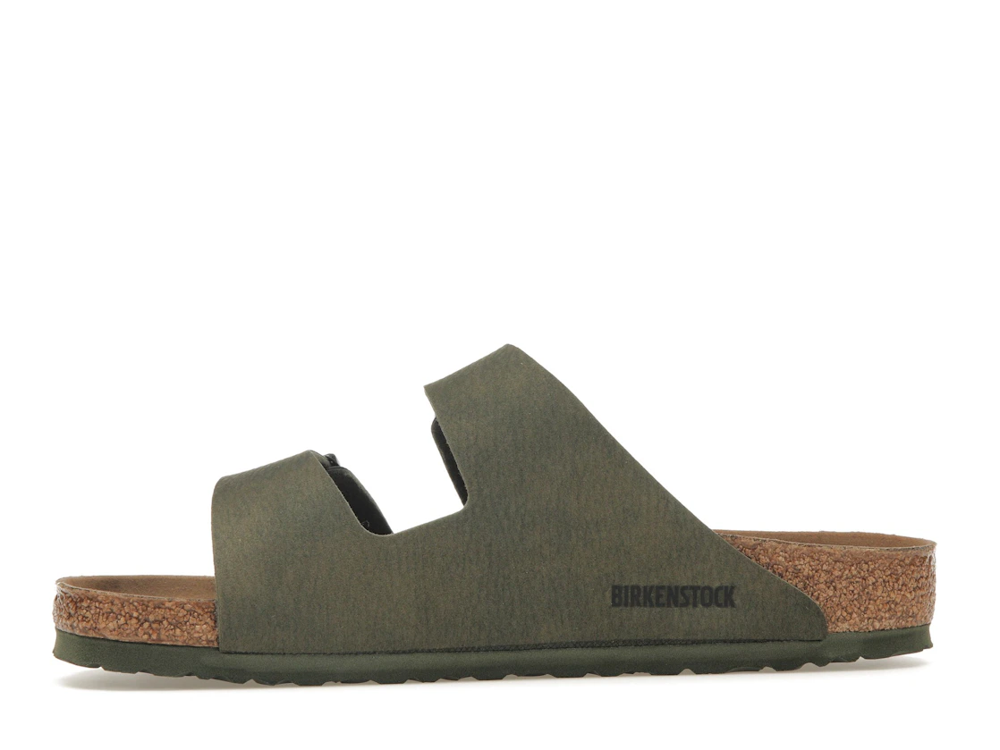 Vue 18 de Birkenstock Arizona Vegan Microfiber Desert Dust Thyme