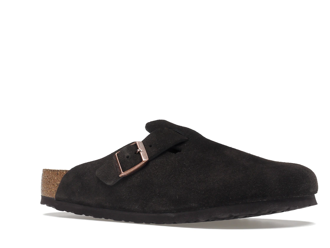 Vue 4 de Birkenstock Boston Soft Footbed Suede  Mocha