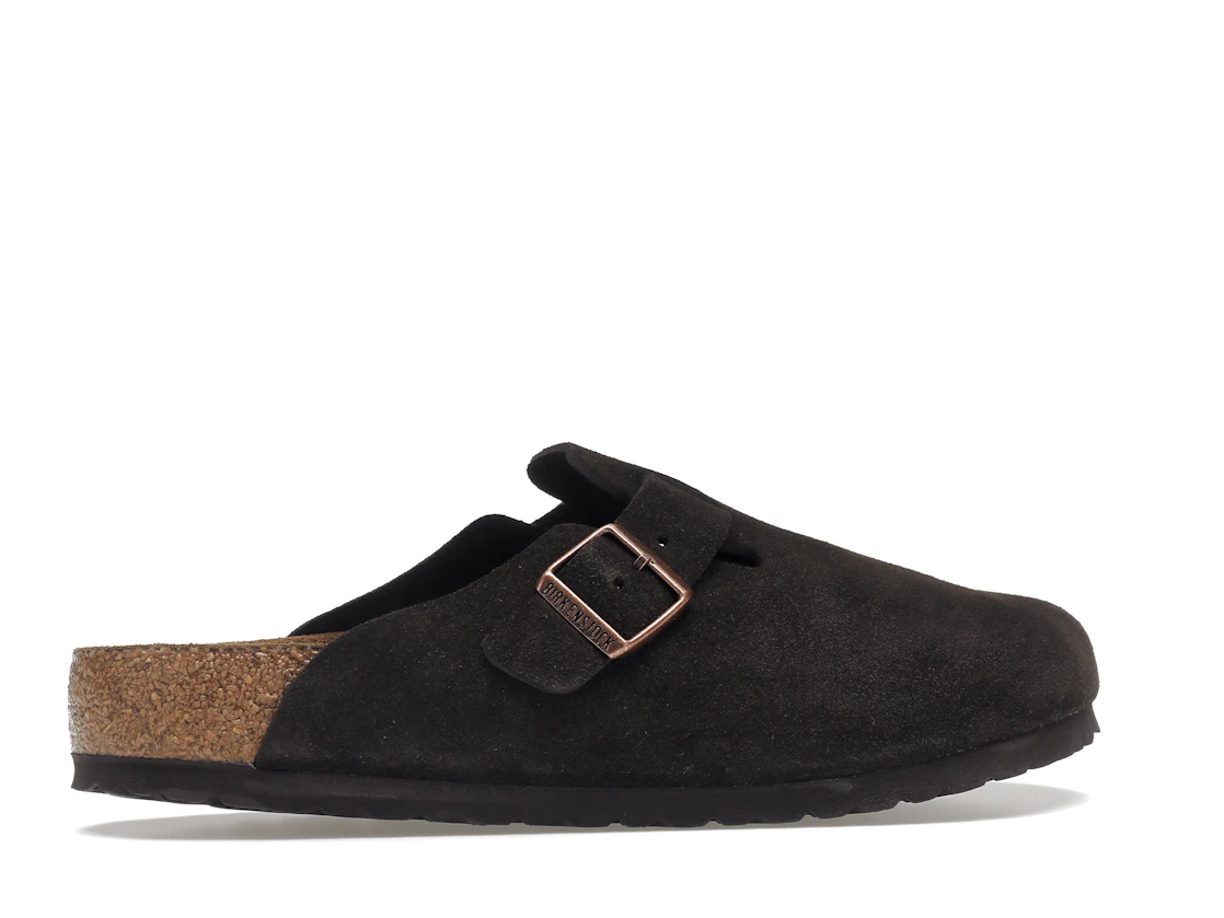 Vue 35 de Birkenstock Boston Soft Footbed Suede  Mocha