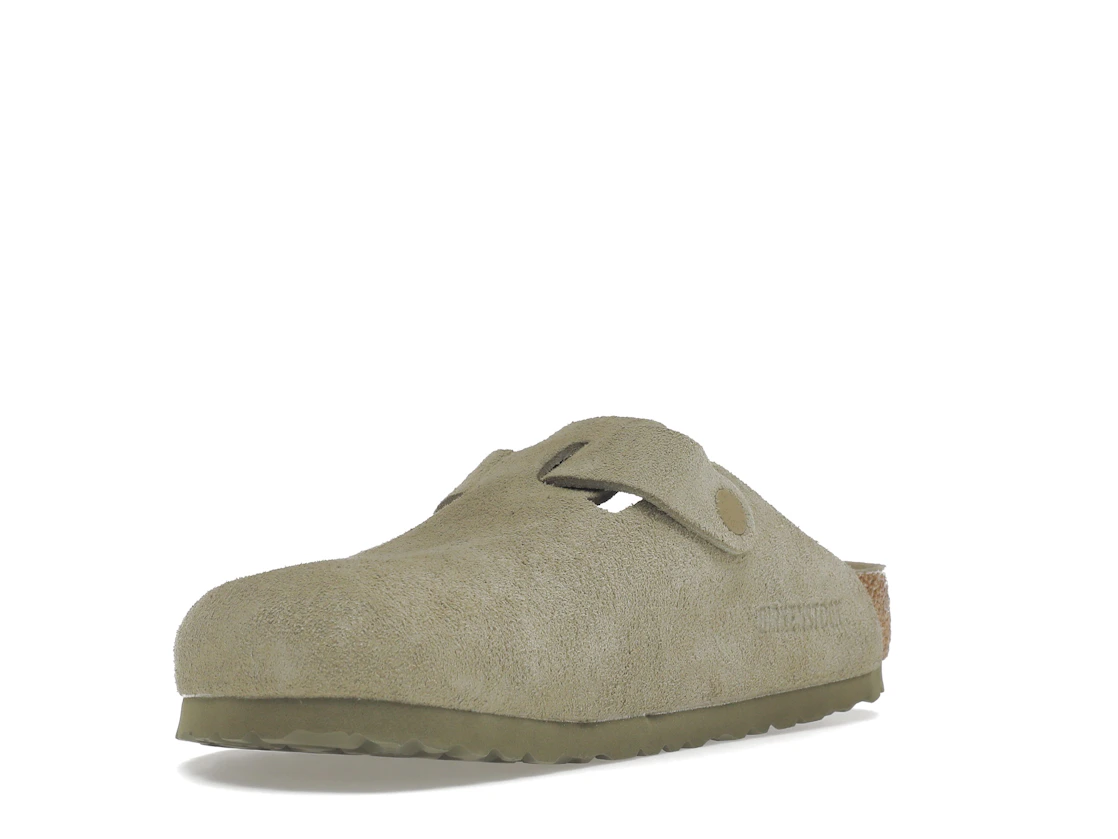 Vue 14 de Birkenstock Boston Soft Footbed Suede Faded Khaki