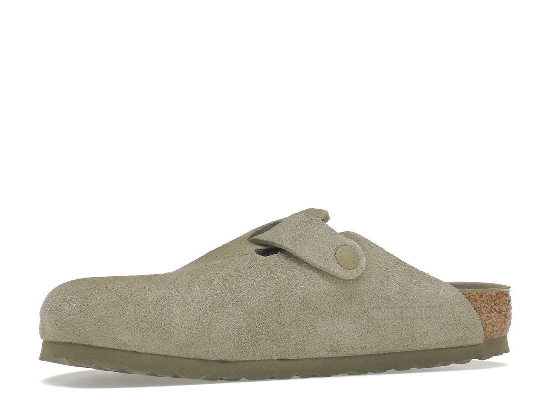 Vue 17 de Birkenstock Boston Soft Footbed Suede Faded Khaki