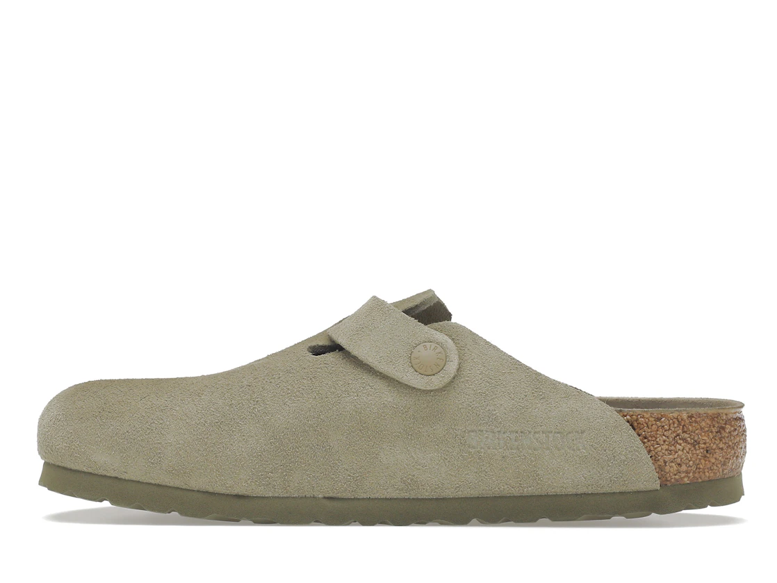 Vue 20 de Birkenstock Boston Soft Footbed Suede Faded Khaki