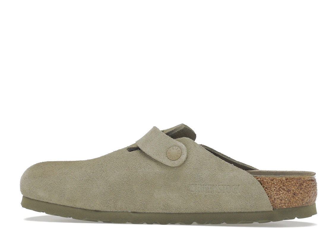 Vue 21 de Birkenstock Boston Soft Footbed Suede Faded Khaki