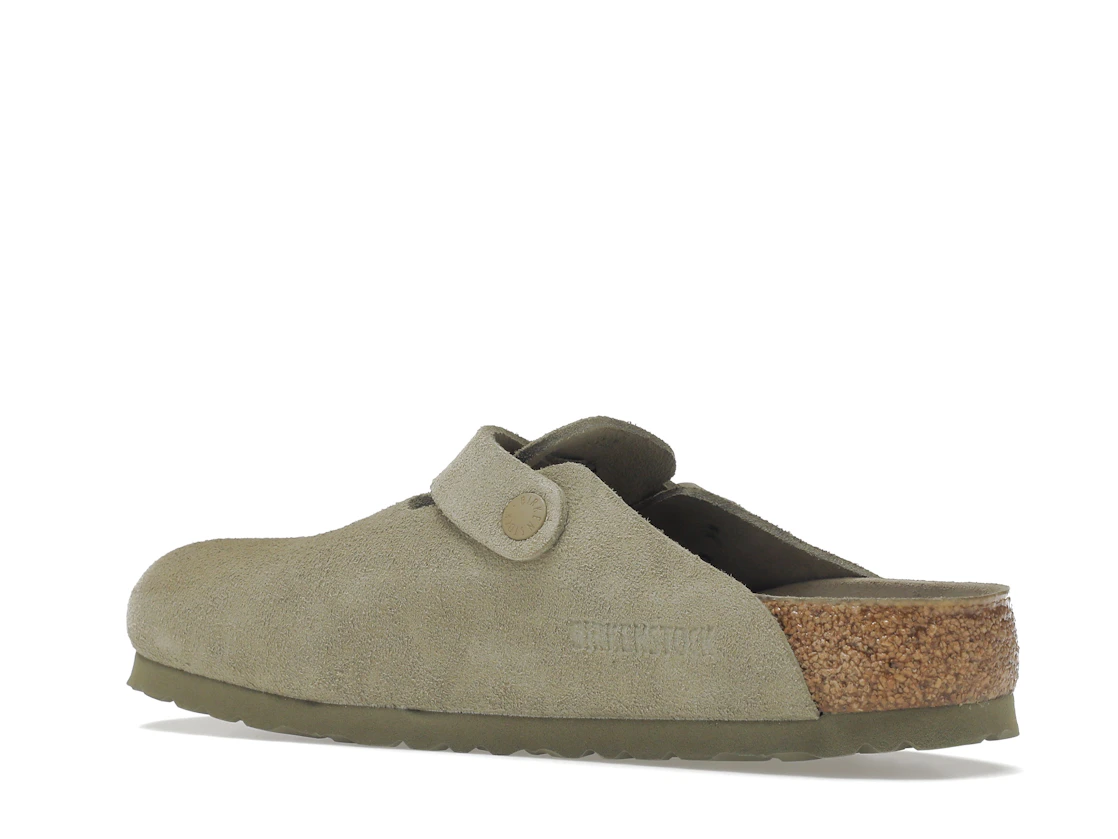 Vue 23 de Birkenstock Boston Soft Footbed Suede Faded Khaki