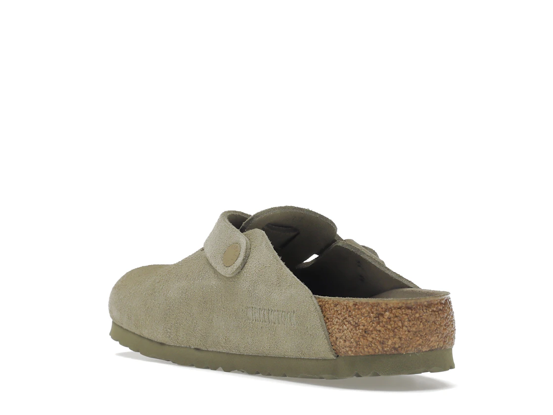 Vue 25 de Birkenstock Boston Soft Footbed Suede Faded Khaki