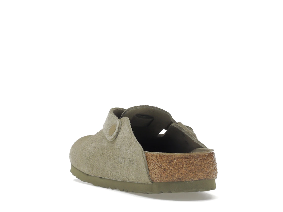 Vue 26 de Birkenstock Boston Soft Footbed Suede Faded Khaki