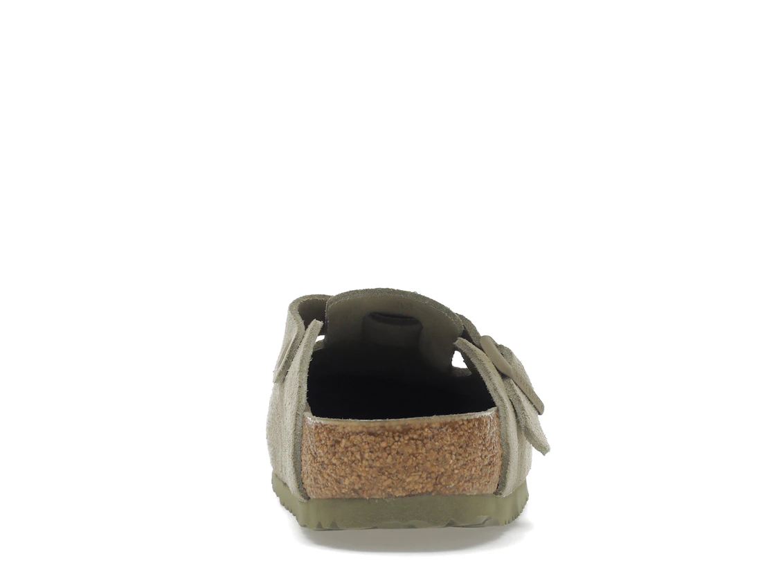 Vue 28 de Birkenstock Boston Soft Footbed Suede Faded Khaki