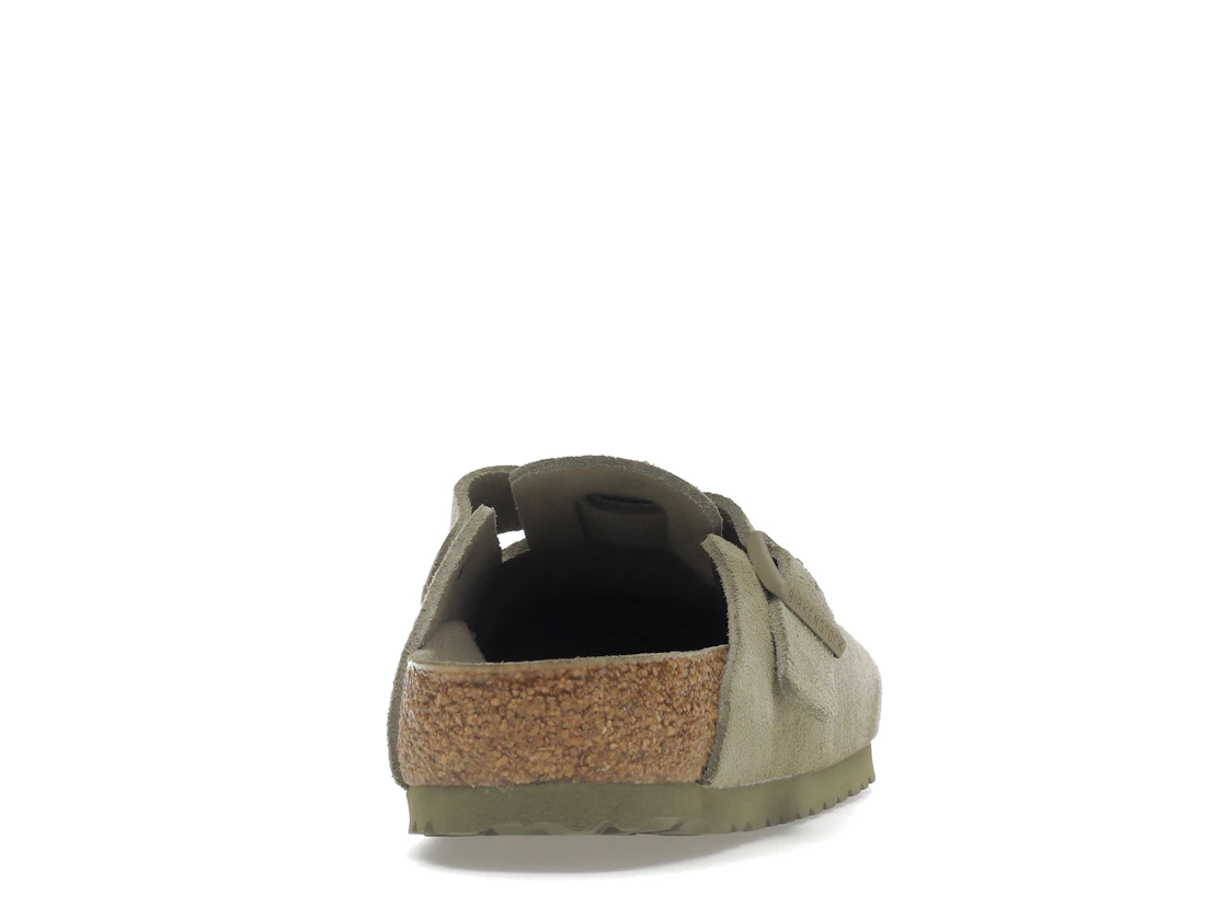 Vue 29 de Birkenstock Boston Soft Footbed Suede Faded Khaki
