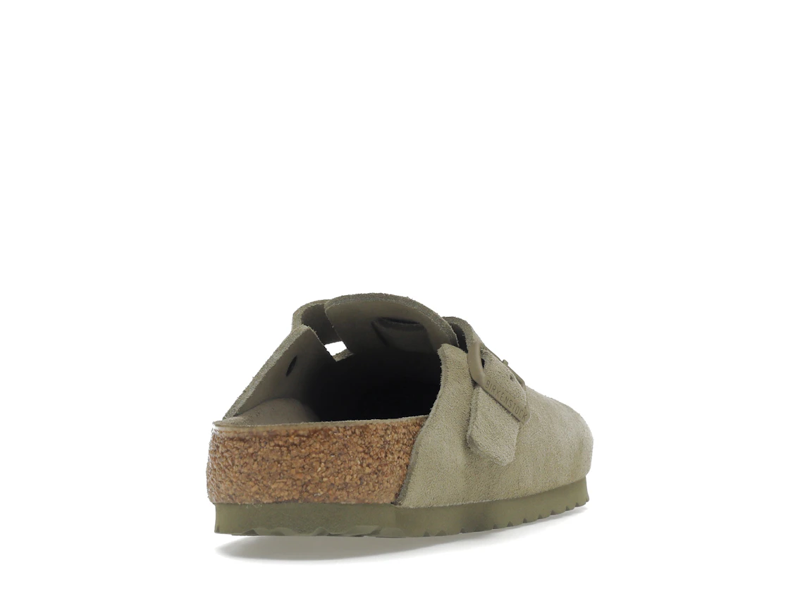 Vue 30 de Birkenstock Boston Soft Footbed Suede Faded Khaki