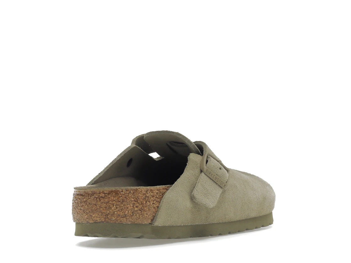Vue 31 de Birkenstock Boston Soft Footbed Suede Faded Khaki