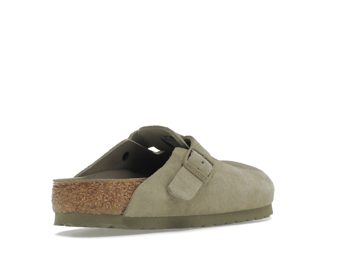 Vue 32 de Birkenstock Boston Soft Footbed Suede Faded Khaki
