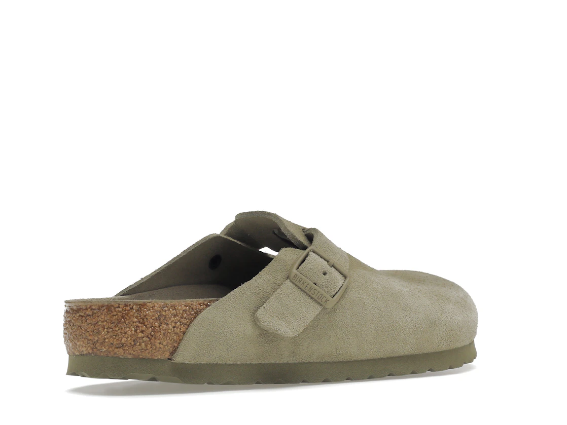 Vue 33 de Birkenstock Boston Soft Footbed Suede Faded Khaki