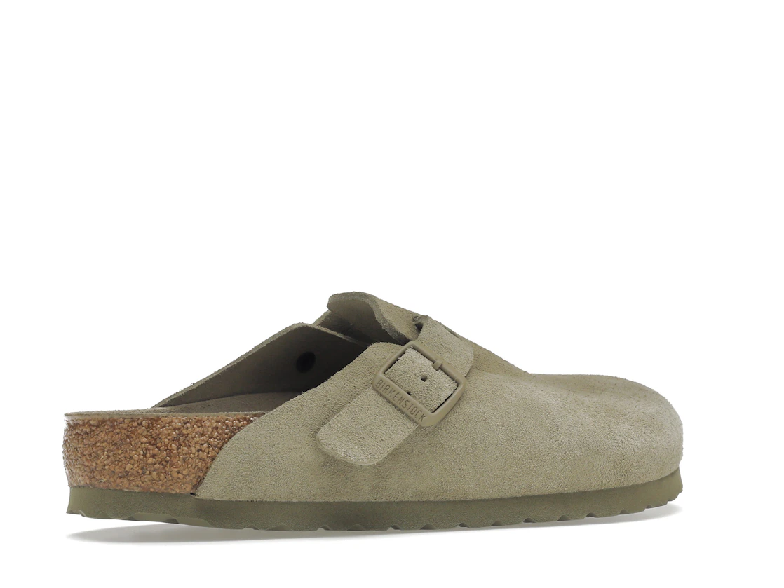 Vue 34 de Birkenstock Boston Soft Footbed Suede Faded Khaki