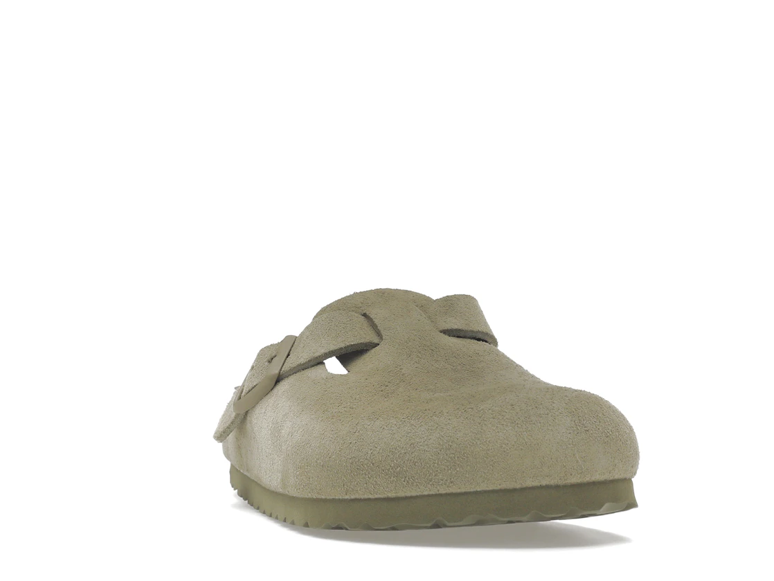 Vue 8 de Birkenstock Boston Soft Footbed Suede Faded Khaki