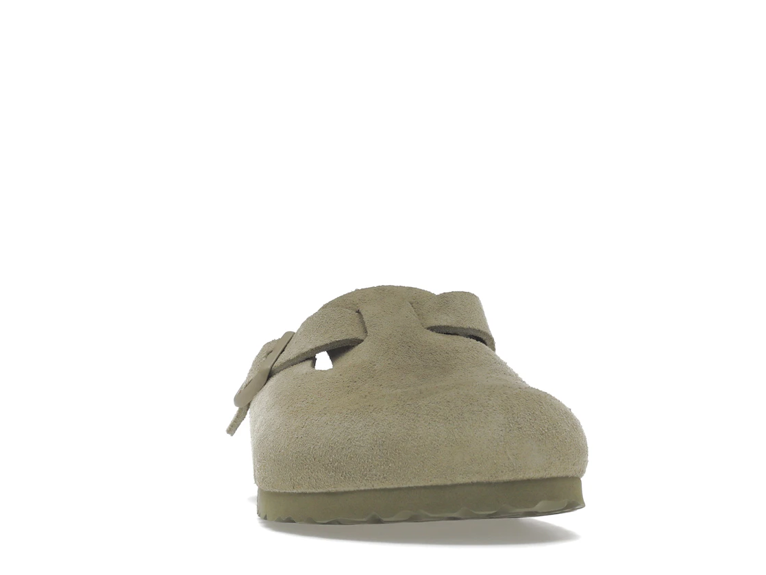 Vue 9 de Birkenstock Boston Soft Footbed Suede Faded Khaki