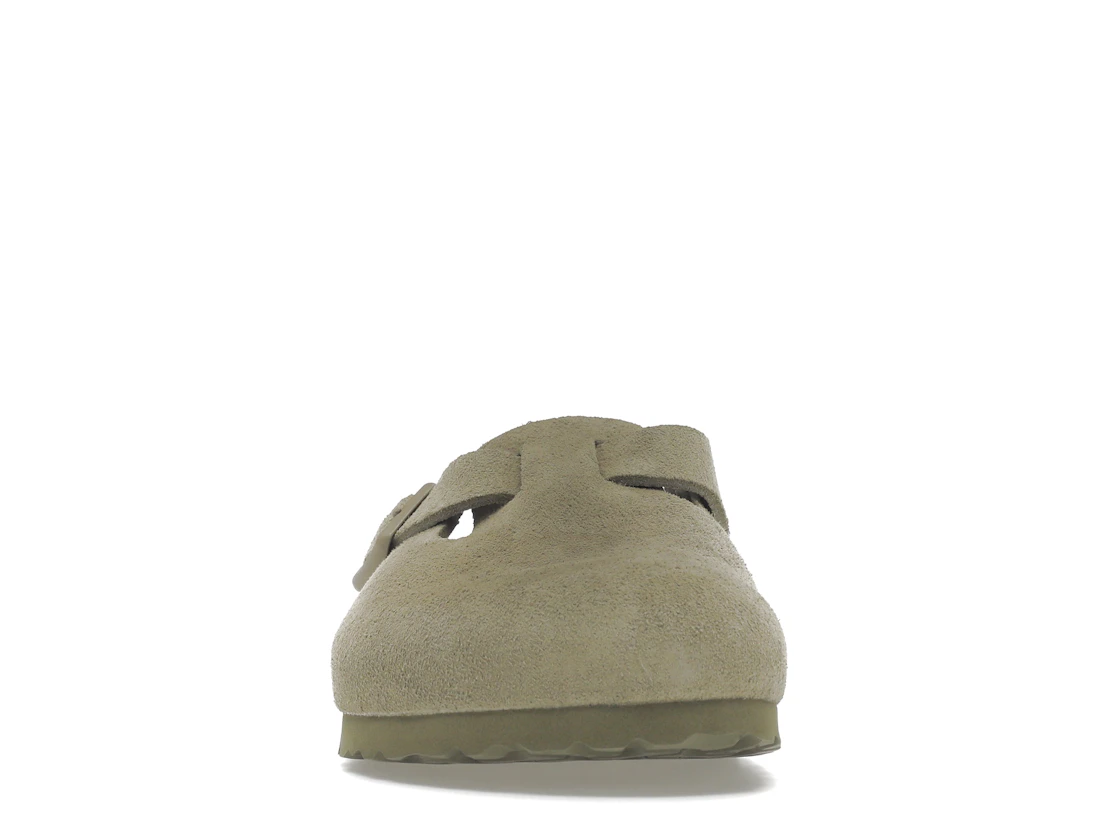 Vue 10 de Birkenstock Boston Soft Footbed Suede Faded Khaki