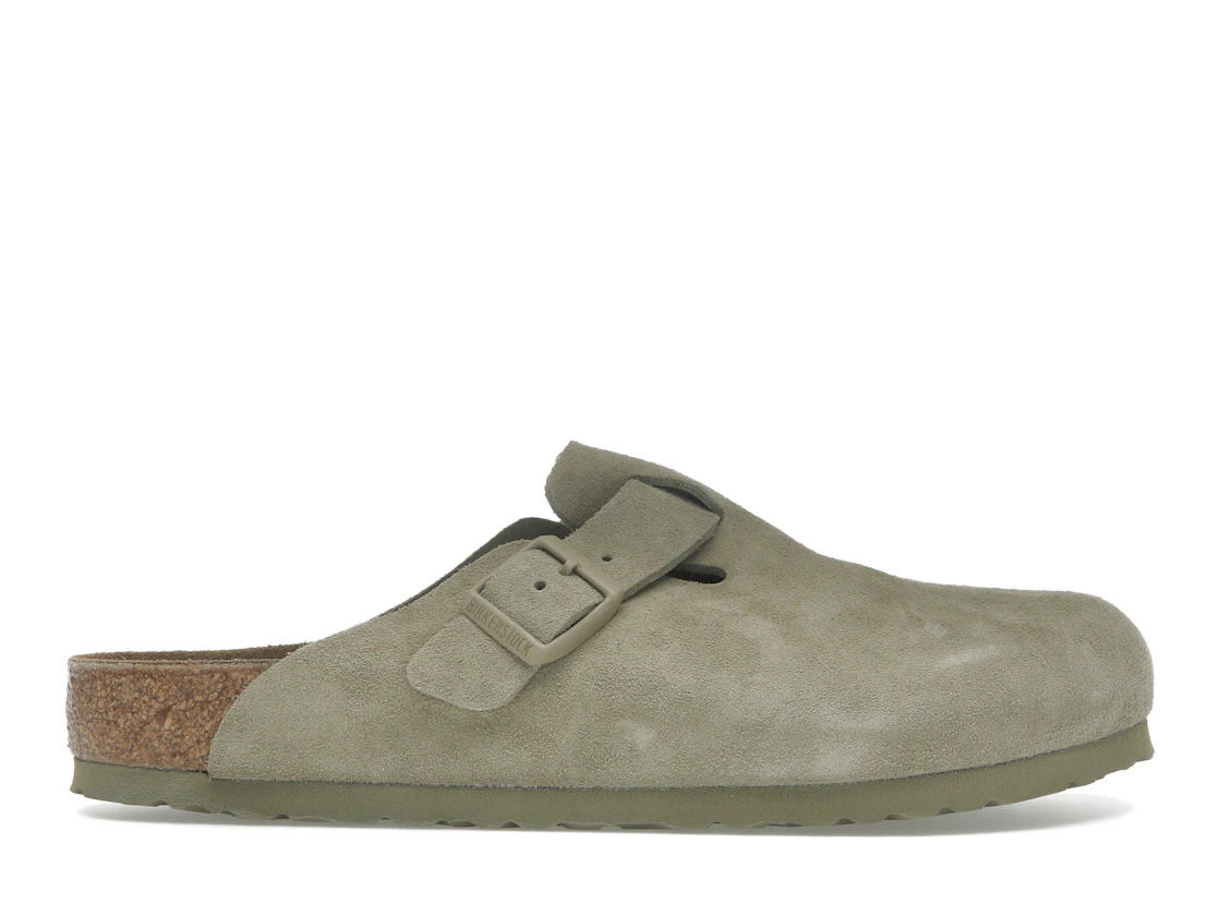 Vue 1 de Birkenstock Boston Suede Faded Khaki