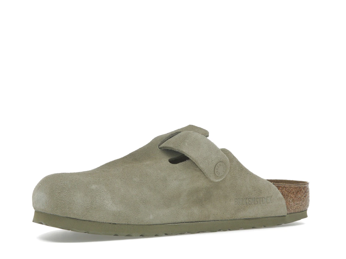 Vue 16 de Birkenstock Boston Suede Faded Khaki
