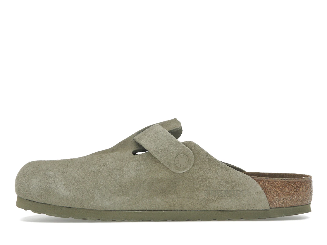 Vue 19 de Birkenstock Boston Suede Faded Khaki
