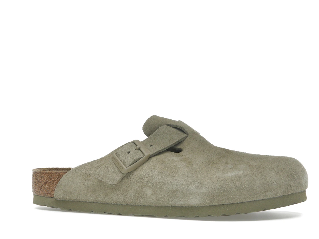 Vue 3 de Birkenstock Boston Suede Faded Khaki
