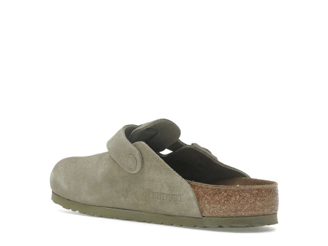 Vue 24 de Birkenstock Boston Suede Faded Khaki