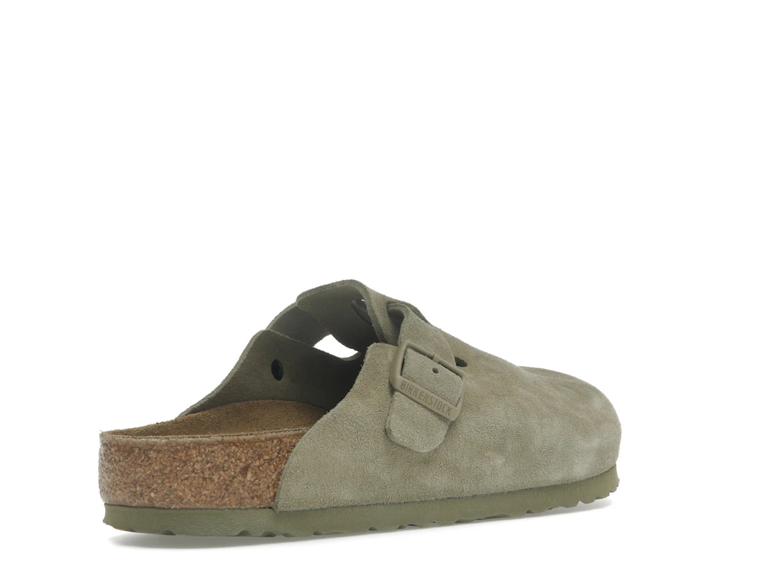 Vue 32 de Birkenstock Boston Suede Faded Khaki