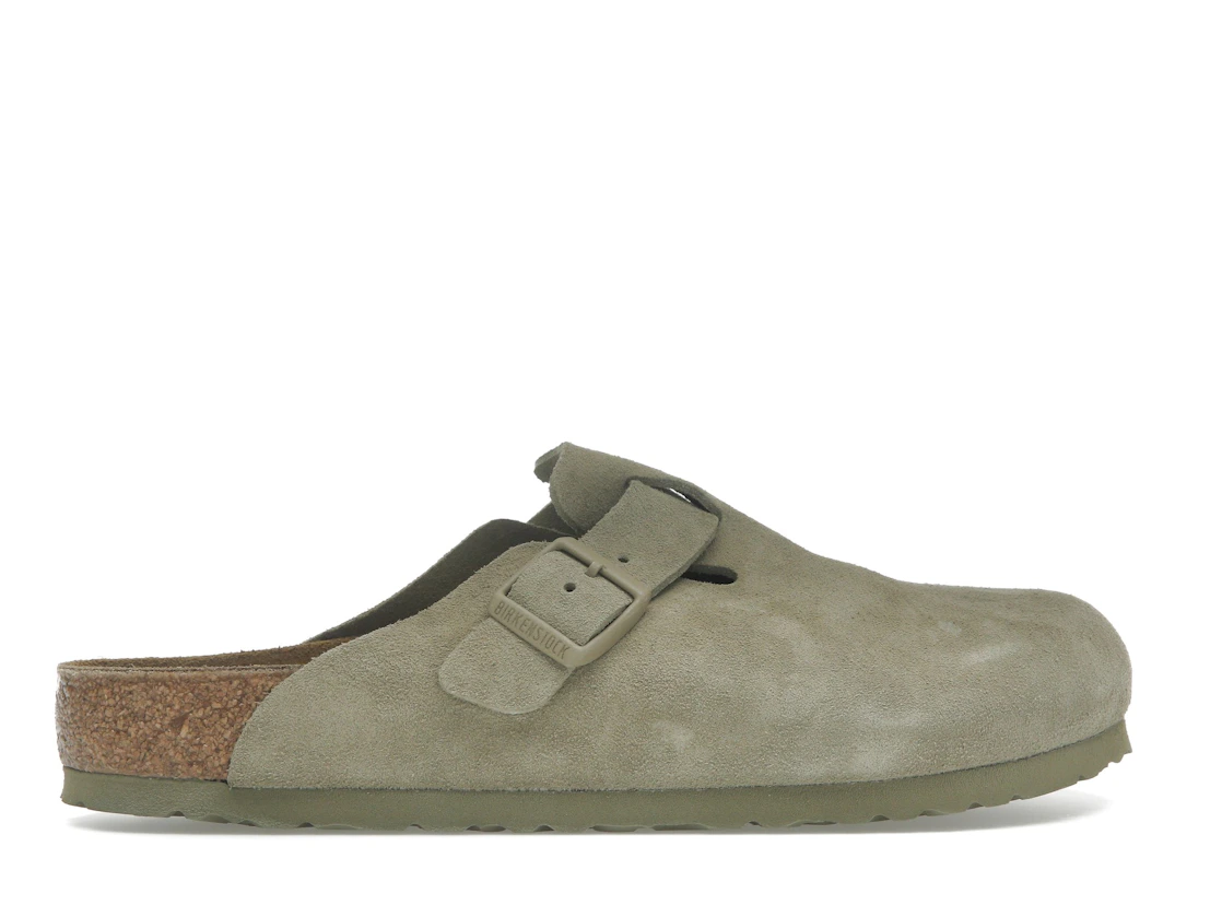 Vue 36 de Birkenstock Boston Suede Faded Khaki