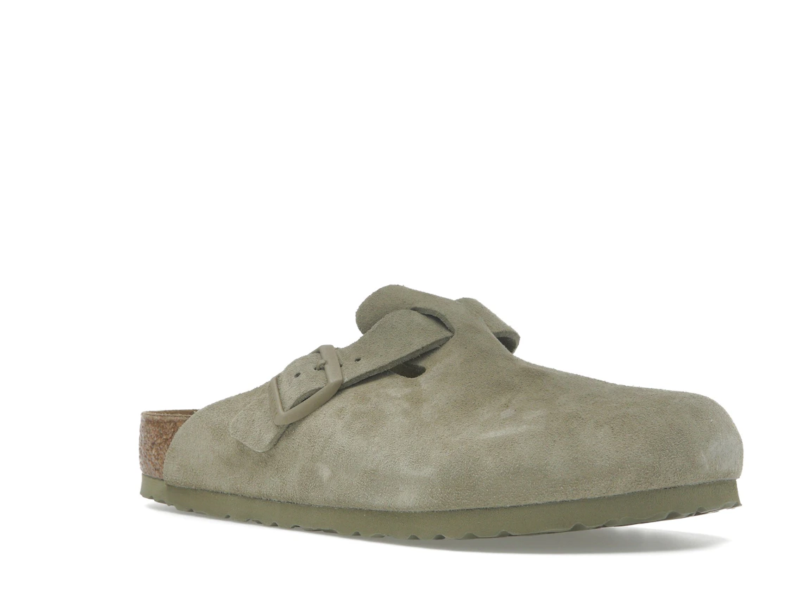 Vue 5 de Birkenstock Boston Suede Faded Khaki