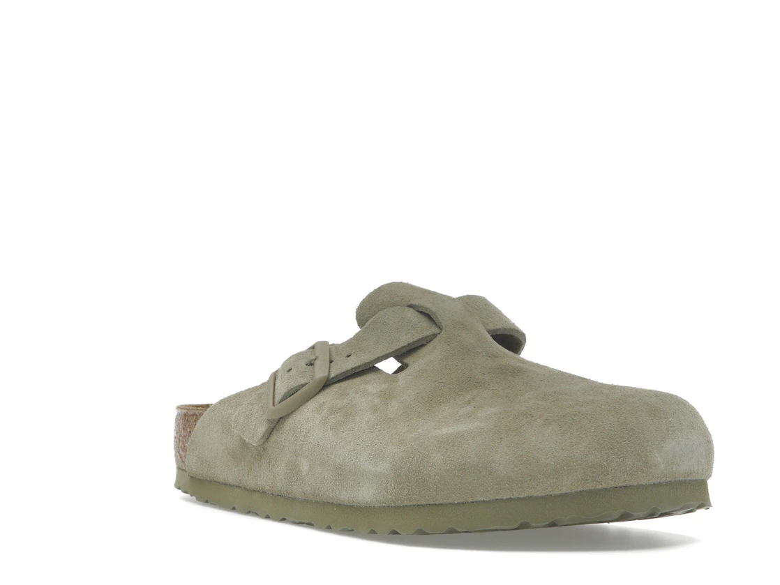 Vue 6 de Birkenstock Boston Suede Faded Khaki