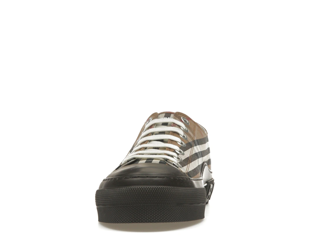 Vue 11 de Burberry Vintage Check Lace-Up Sneaker Beige Brown