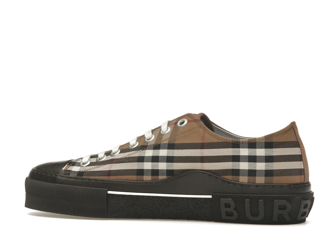 Vue 21 de Burberry Vintage Check Lace-Up Sneaker Beige Brown