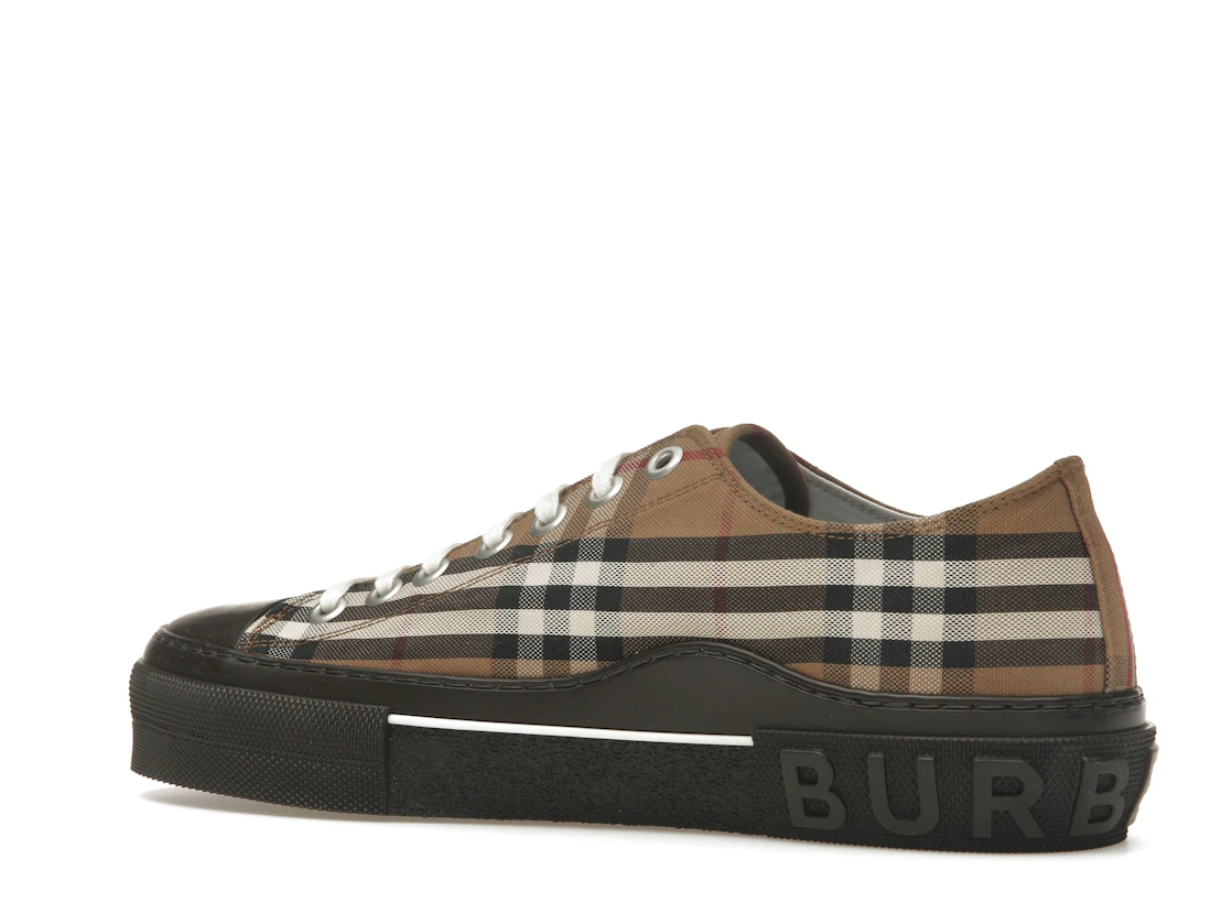 Vue 22 de Burberry Vintage Check Lace-Up Sneaker Beige Brown
