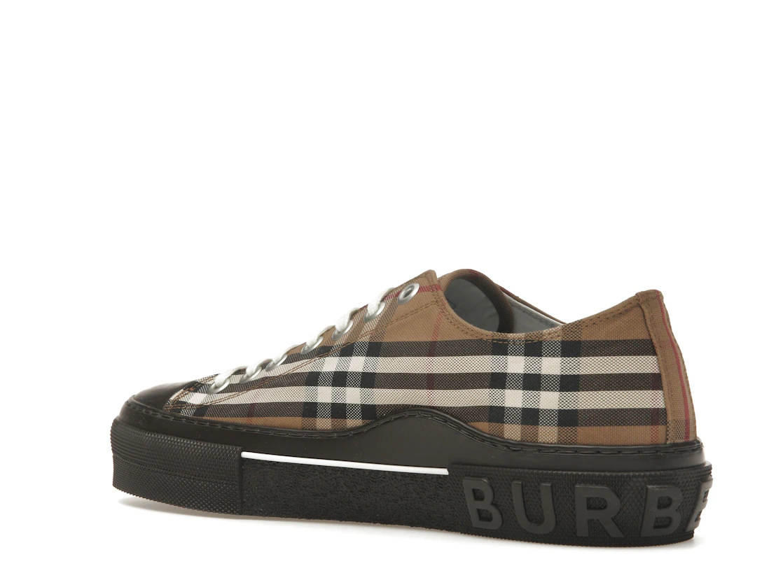 Vue 23 de Burberry Vintage Check Lace-Up Sneaker Beige Brown