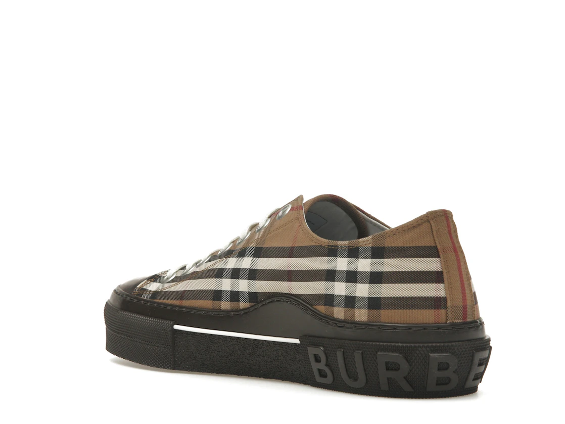 Vue 24 de Burberry Vintage Check Lace-Up Sneaker Beige Brown