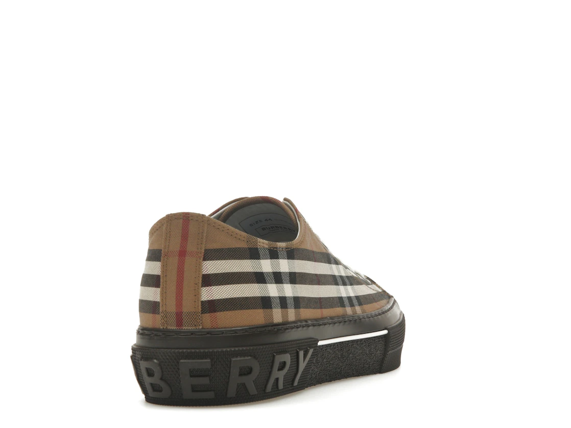 Vue 30 de Burberry Vintage Check Lace-Up Sneaker Beige Brown