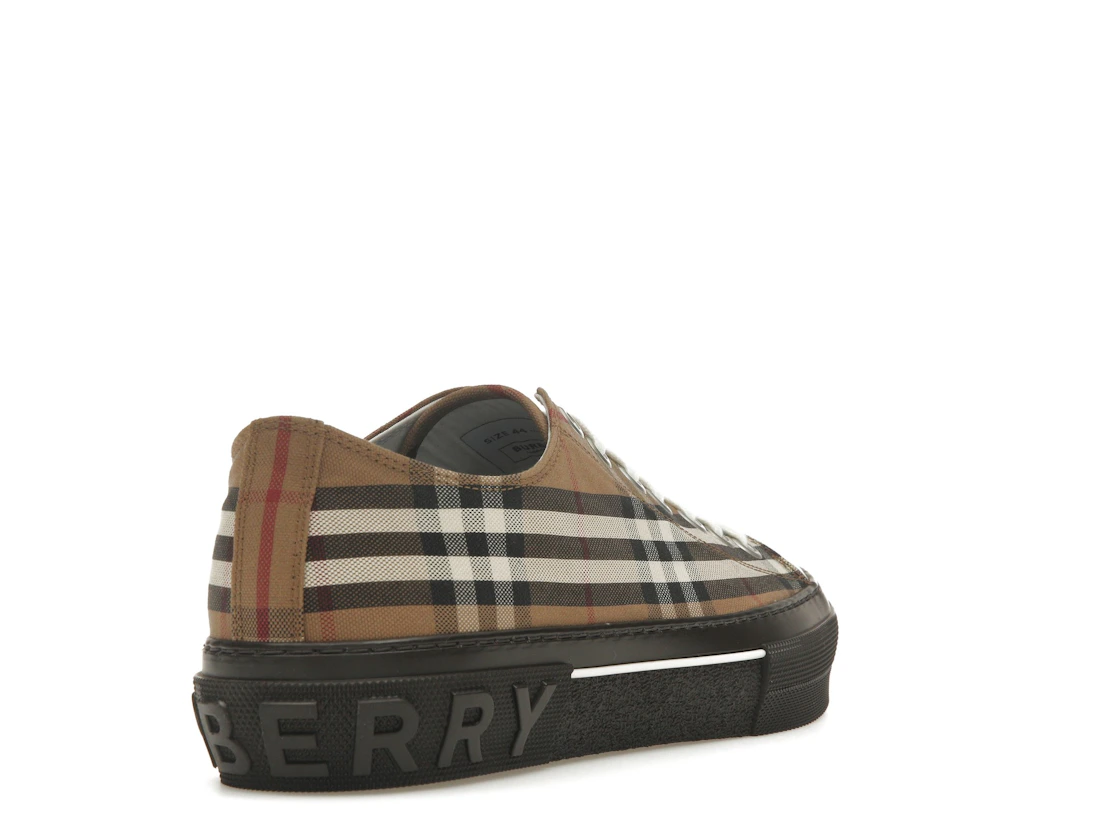 Vue 31 de Burberry Vintage Check Lace-Up Sneaker Beige Brown