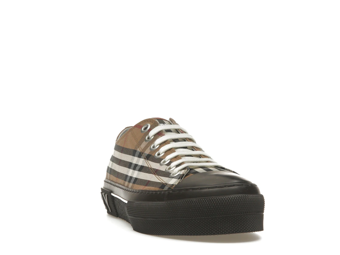 Vue 8 de Burberry Vintage Check Lace-Up Sneaker Beige Brown