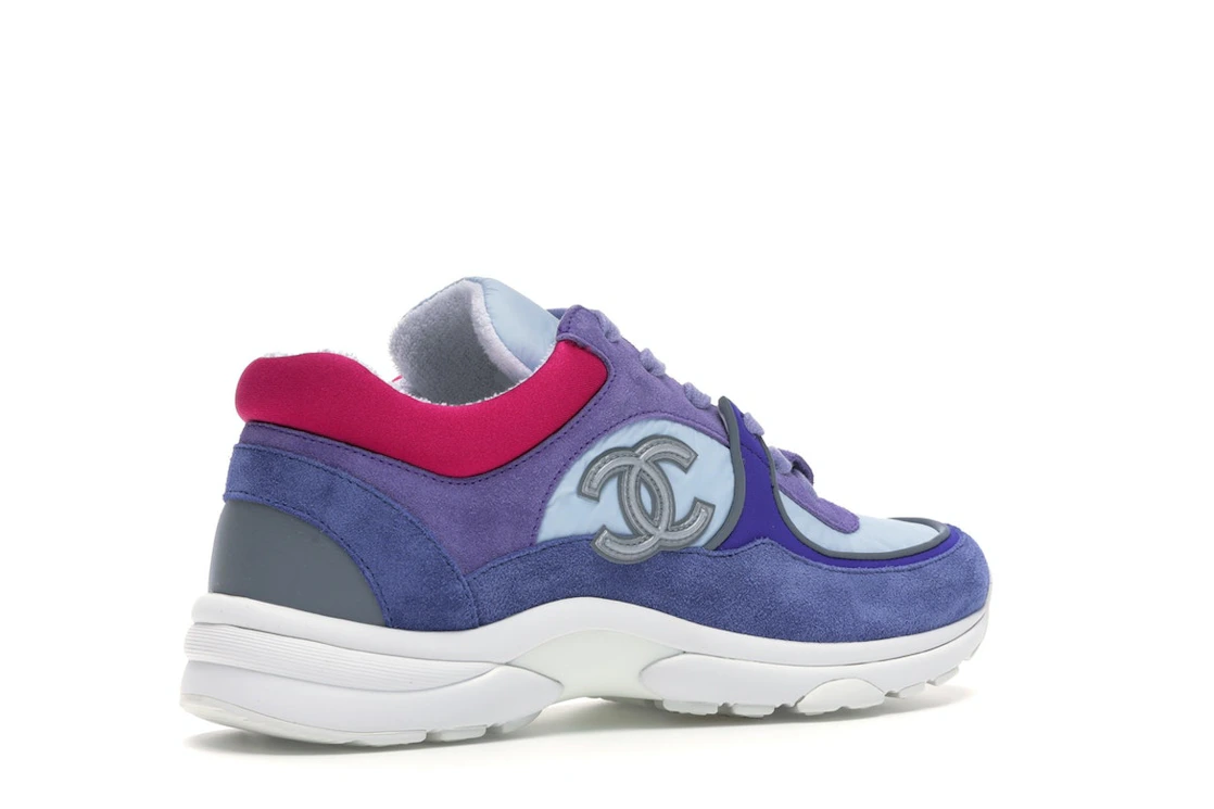 Vue 34 de Chanel Low Top Trainer CC Ivory Blue 