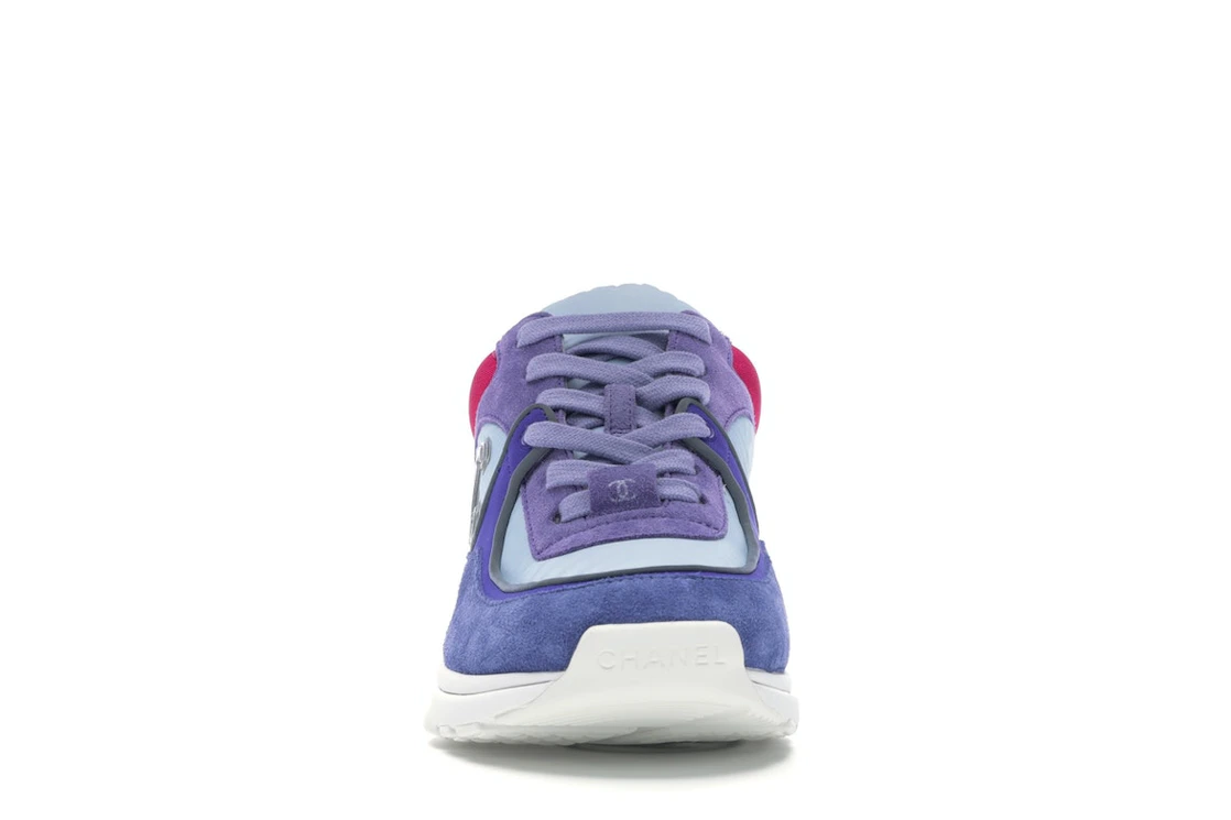Vue 10 de Chanel Low Top Trainer CC Ivory Blue 