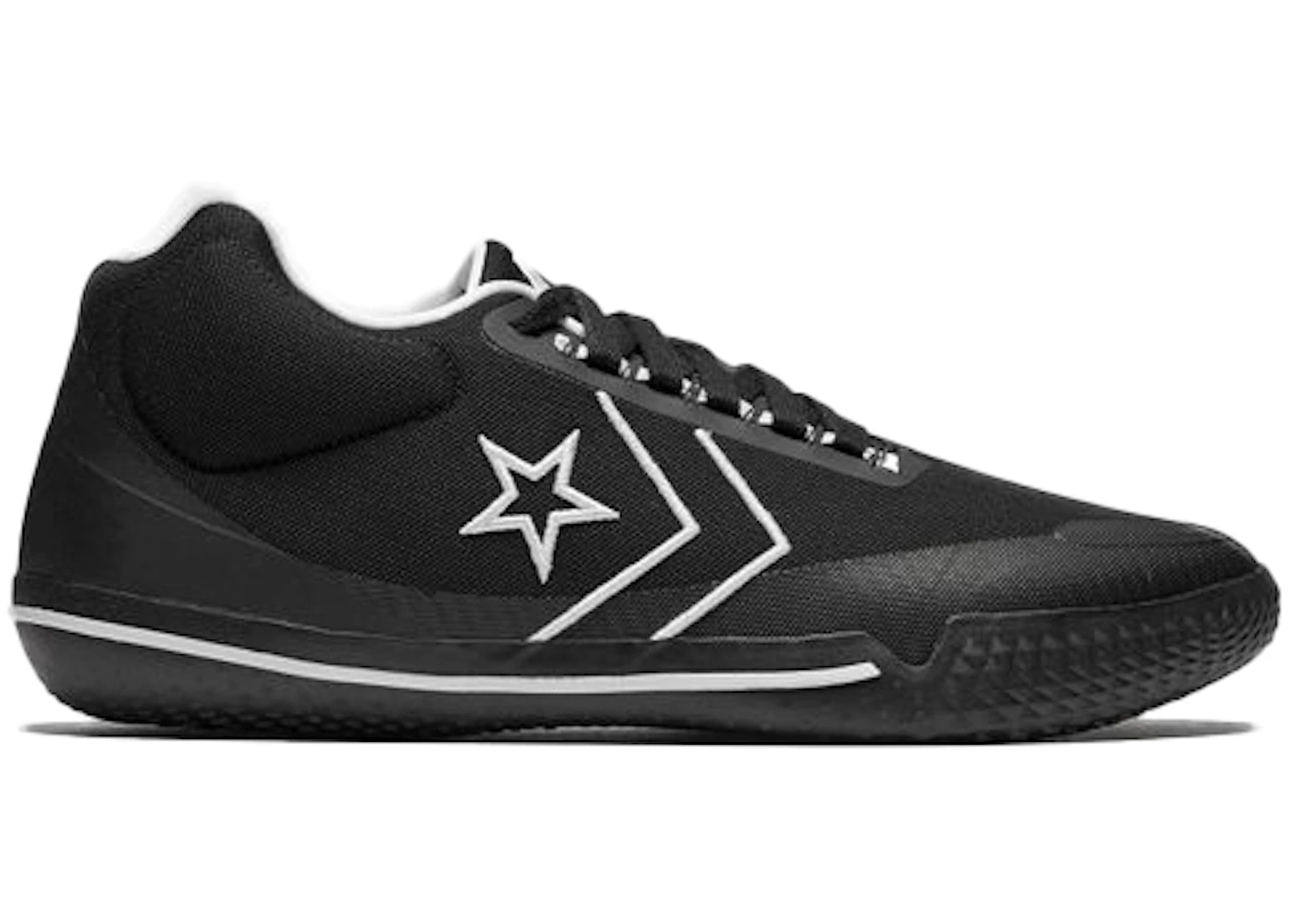 Converse All Star BB Evo Mid Black White Outline