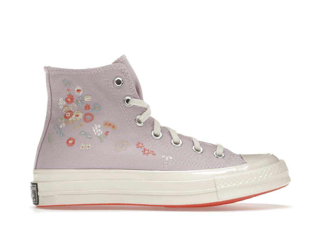 Vue 1 de Converse Chuck Taylor All Star 70 Hi Embroidered Floral Pale Amethyst