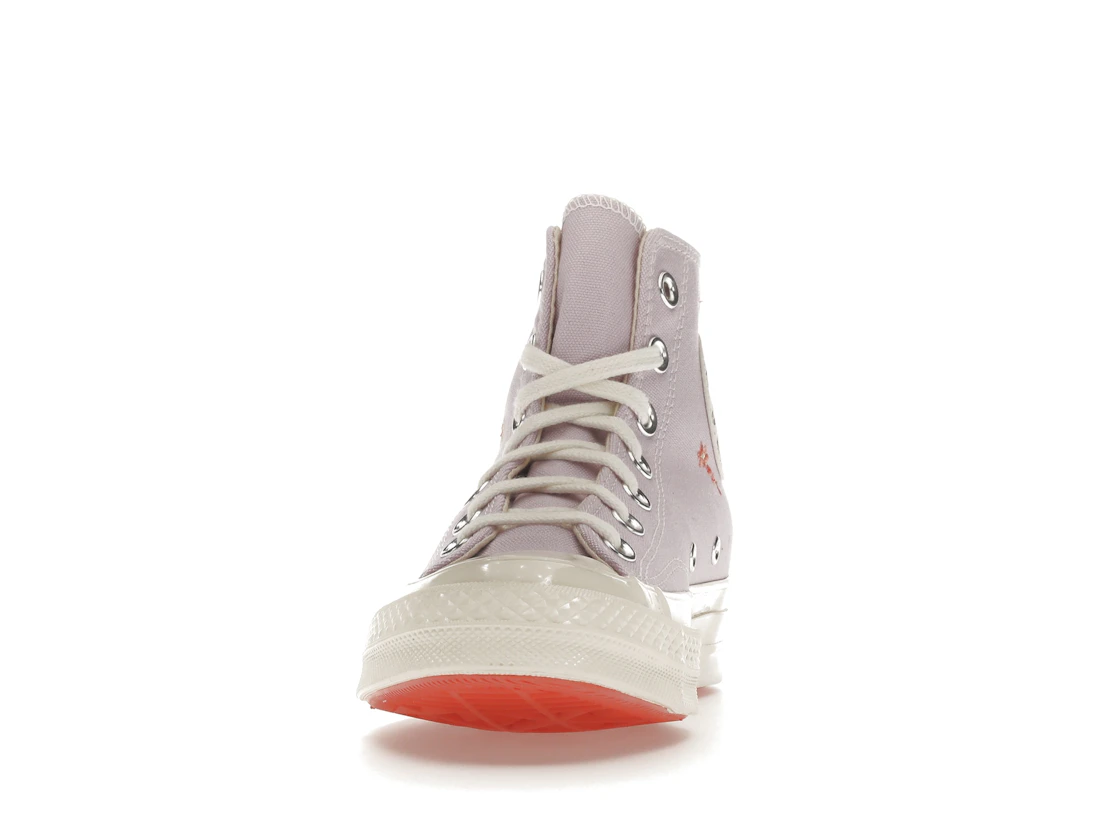 Vue 11 de Converse Chuck Taylor All Star 70 Hi Embroidered Floral Pale Amethyst