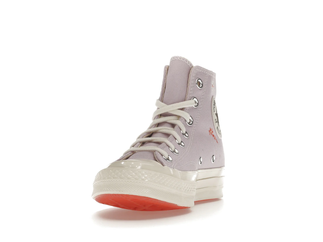 Vue 12 de Converse Chuck Taylor All Star 70 Hi Embroidered Floral Pale Amethyst