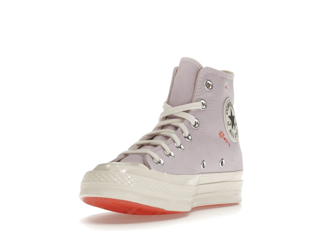 Vue 13 de Converse Chuck Taylor All Star 70 Hi Embroidered Floral Pale Amethyst