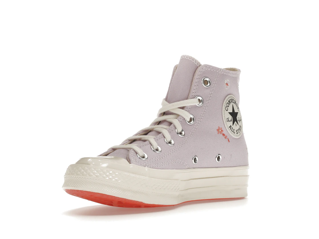 Vue 14 de Converse Chuck Taylor All Star 70 Hi Embroidered Floral Pale Amethyst